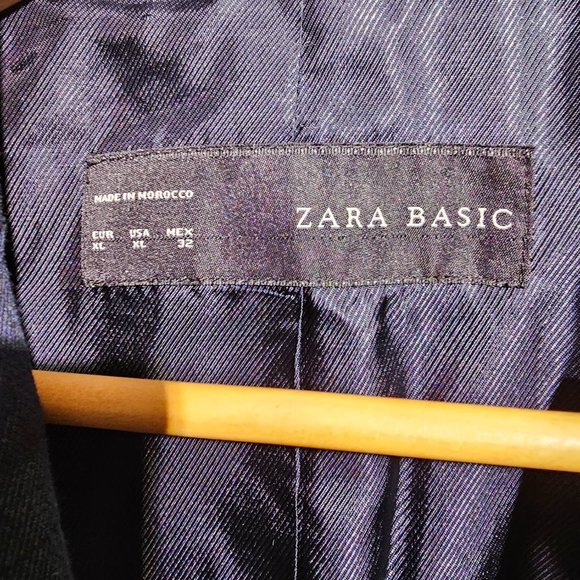 Zara Green/Black Tartan Plaid Blazer- XL - Picture 3 of 3